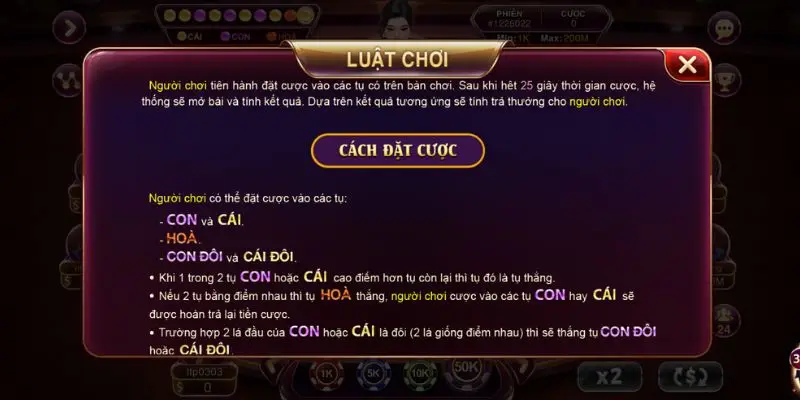 Hướng dẫn chơi Baccarat Kim Tài chi tiết